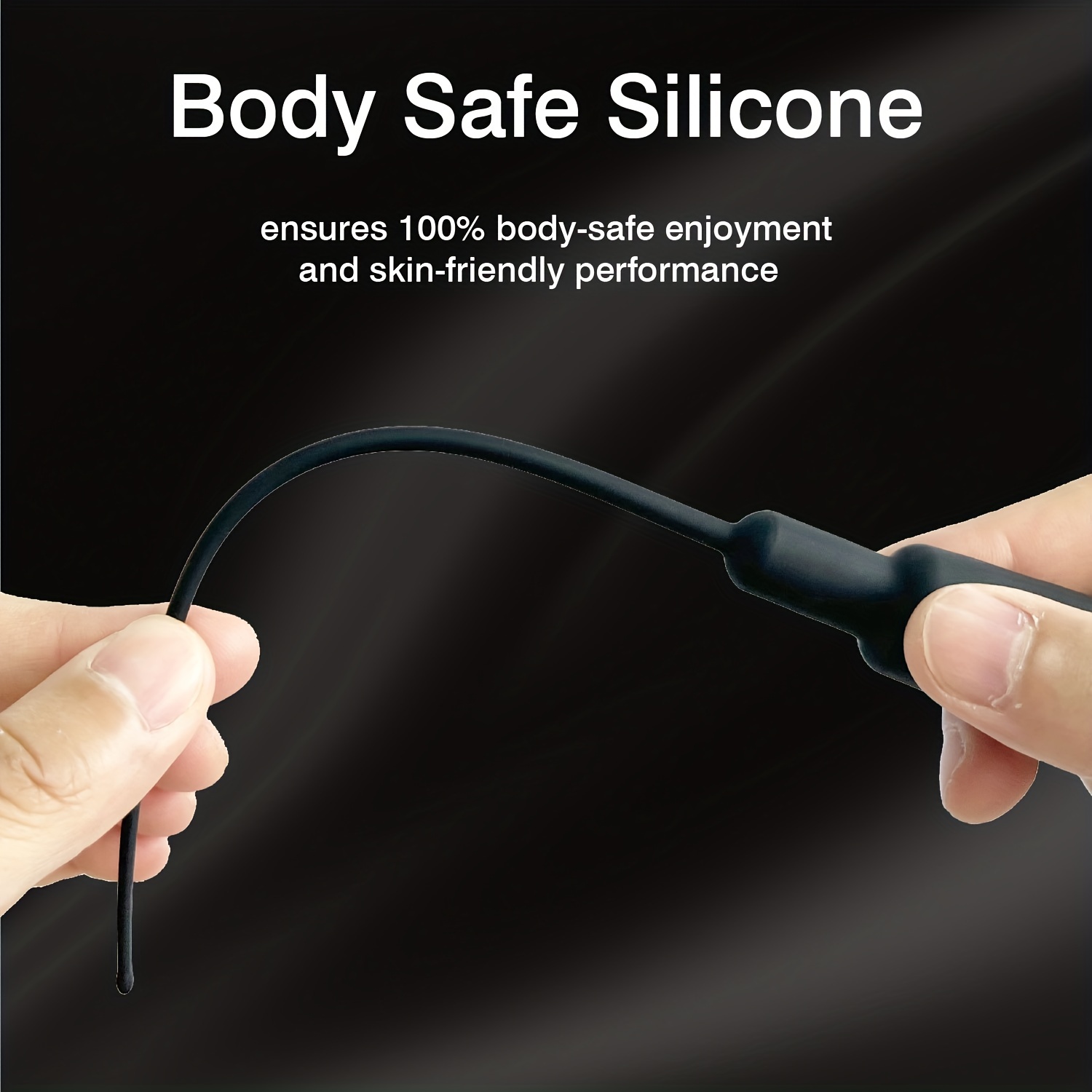 Silicone Urethral Vibrator with 10 Speed Settings